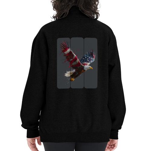 USA: Freedom in Flight - Champion Unisex 1/4 Zip Pullover Sweatshirt