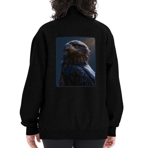 Majestic Eagle Cinematic Portrait Design - Champion Unisex 1/4 Zip Pullover Sweatshirt