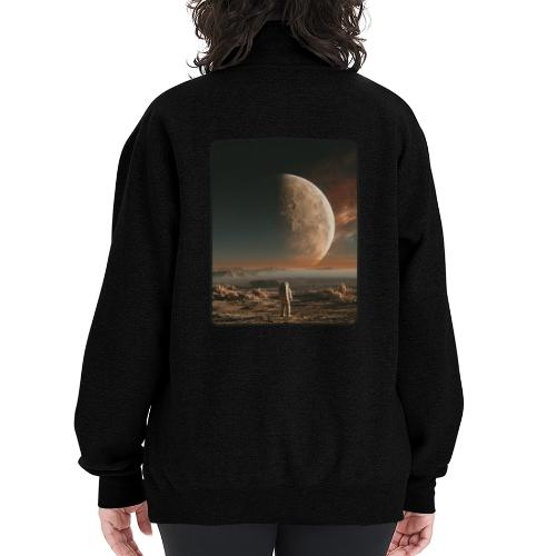 Astronaut on an Alien Moon - Champion Unisex 1/4 Zip Pullover Sweatshirt