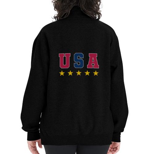 USA Varsity Stars - Champion Unisex 1/4 Zip Pullover Sweatshirt