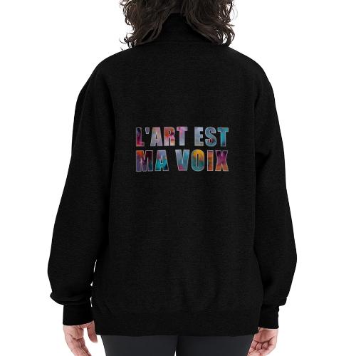 Art is my voice - Champion Unisex 1/4 Zip Pullover Sweatshirt