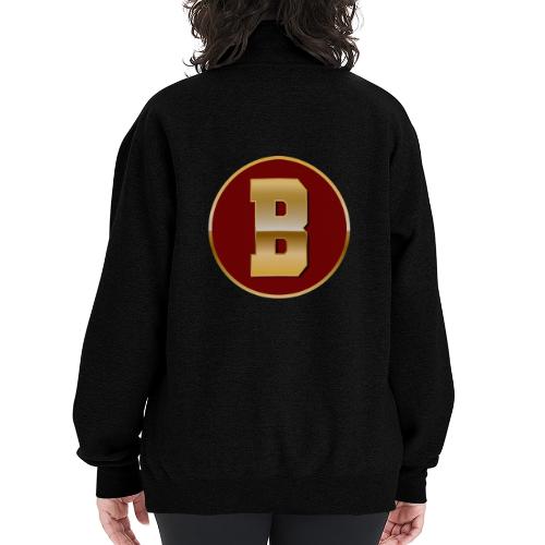 Letter B – Capital Varsity Alphabet Monogram - Champion Unisex 1/4 Zip Pullover Sweatshirt