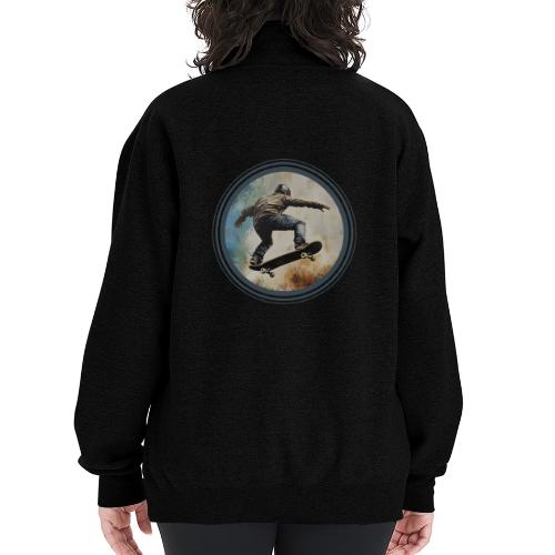 Skateboarding Energy - Champion Unisex 1/4 Zip Pullover Sweatshirt