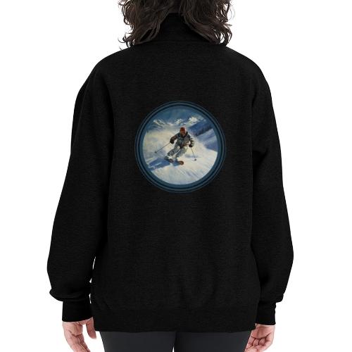 Skiing Power Moves - Champion Unisex 1/4 Zip Pullover Sweatshirt