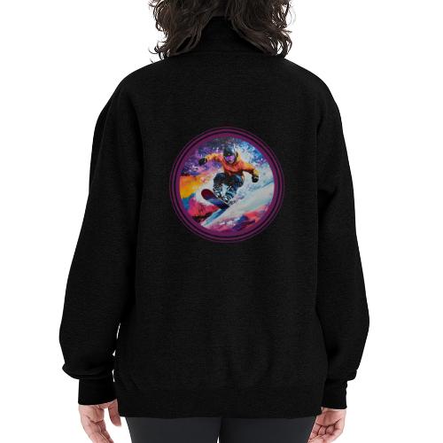 Snowboarding Spirit - Champion Unisex 1/4 Zip Pullover Sweatshirt