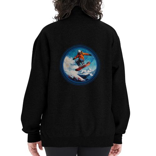 Snowboarding Vibes - Champion Unisex 1/4 Zip Pullover Sweatshirt