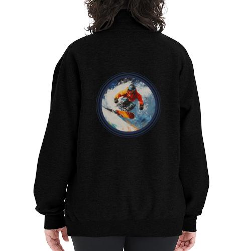 Snowboarding Rebel - Champion Unisex 1/4 Zip Pullover Sweatshirt