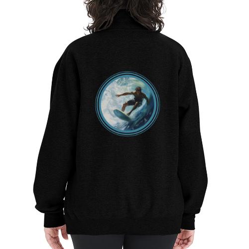 Surfing Freedom - Champion Unisex 1/4 Zip Pullover Sweatshirt