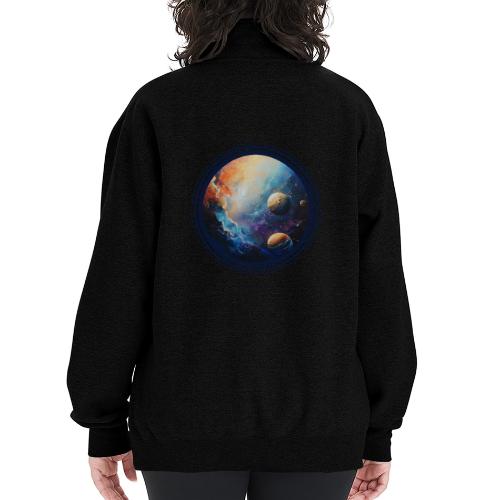 Nebula of Planets - Champion Unisex 1/4 Zip Pullover Sweatshirt