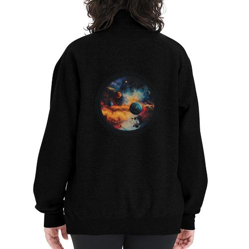 Cosmic Brush Planets - Champion Unisex 1/4 Zip Pullover Sweatshirt