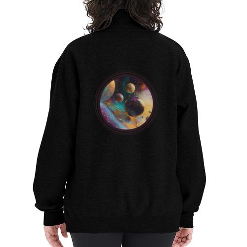 Planets in the Abstract - Champion Unisex 1/4 Zip Pullover Sweatshirt