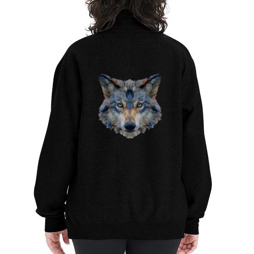 Wolf: Chromatic Wild Gaze - Champion Unisex 1/4 Zip Pullover Sweatshirt