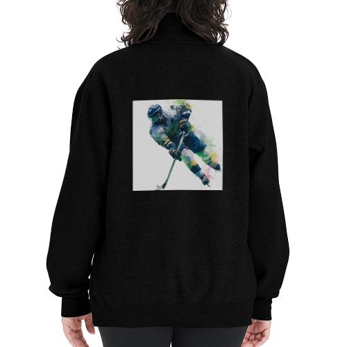 Hockey: Frozen Motion - Champion Unisex 1/4 Zip Pullover Sweatshirt