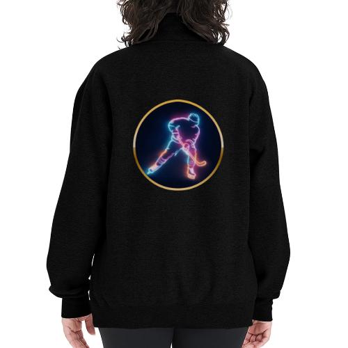 Golden Neon Hockey - Champion Unisex 1/4 Zip Pullover Sweatshirt