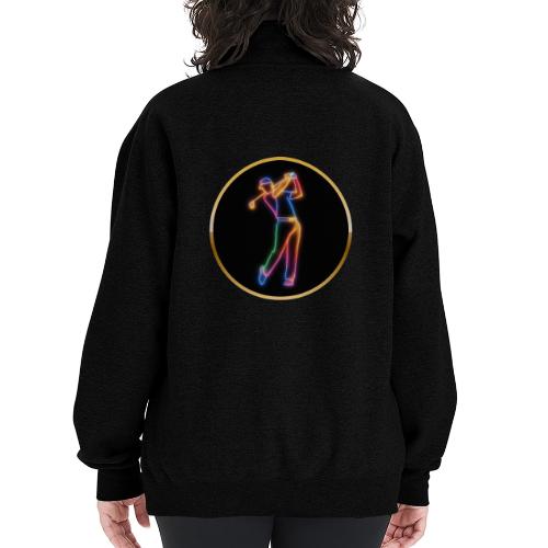 Golf: Spectrum Swing - Champion Unisex 1/4 Zip Pullover Sweatshirt
