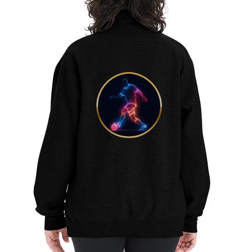 Soccer: Electric Kick Ring - Champion Unisex 1/4 Zip Pullover Sweatshirt