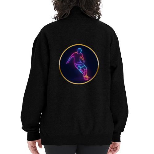 Soccer: Neon Golden Goal - Champion Unisex 1/4 Zip Pullover Sweatshirt