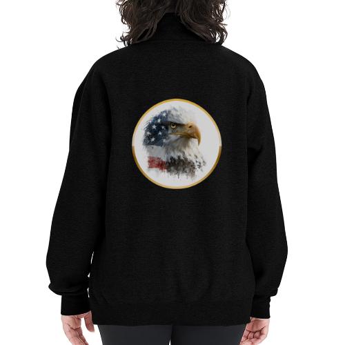 USA: Patriot Wing Emblem - Champion Unisex 1/4 Zip Pullover Sweatshirt