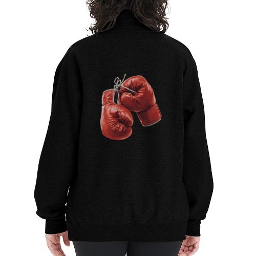 Boxing: Hanging Gloves Icon - Champion Unisex 1/4 Zip Pullover Sweatshirt