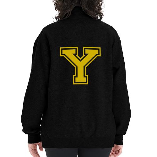 Letter Y – Capital Athletic Alphabet Monogram - Champion Unisex 1/4 Zip Pullover Sweatshirt