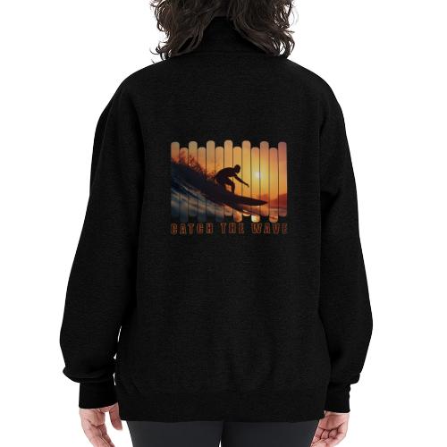 Surfing: Catch the Wave - Champion Unisex 1/4 Zip Pullover Sweatshirt