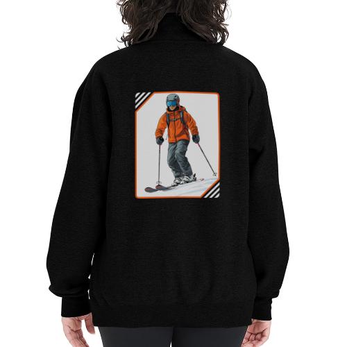 Skiing Thrill Ride - Champion Unisex 1/4 Zip Pullover Sweatshirt