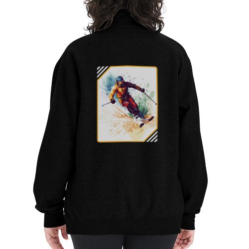 Winter Skiing Escape - Champion Unisex 1/4 Zip Pullover Sweatshirt
