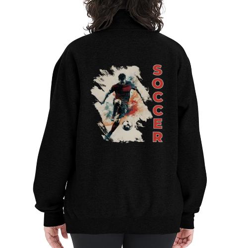 Soccer Blaze - Champion Unisex 1/4 Zip Pullover Sweatshirt