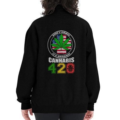 Side Splitting 420 My Medical Weed Marijuana - Champion Unisex 1/4 Zip Pullover Sweatshirt