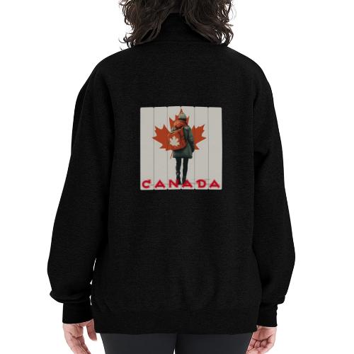 Canada: Proud Canadian Woman - Champion Unisex 1/4 Zip Pullover Sweatshirt