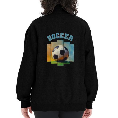 Soccer Ball Vibes - Champion Unisex 1/4 Zip Pullover Sweatshirt