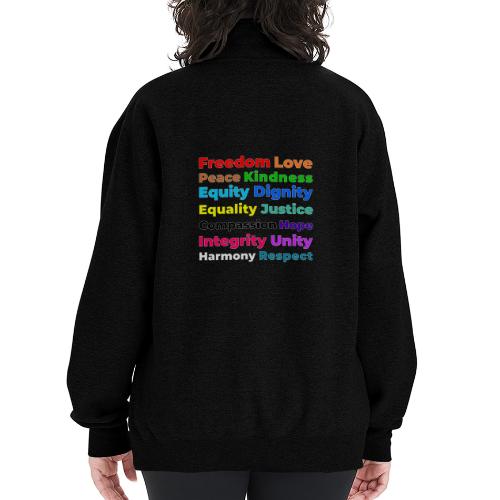 Words of Light - Champion Unisex 1/4 Zip Pullover Sweatshirt