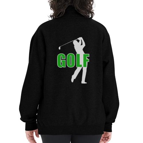 Golf: Classic Golf Motion - Champion Unisex 1/4 Zip Pullover Sweatshirt