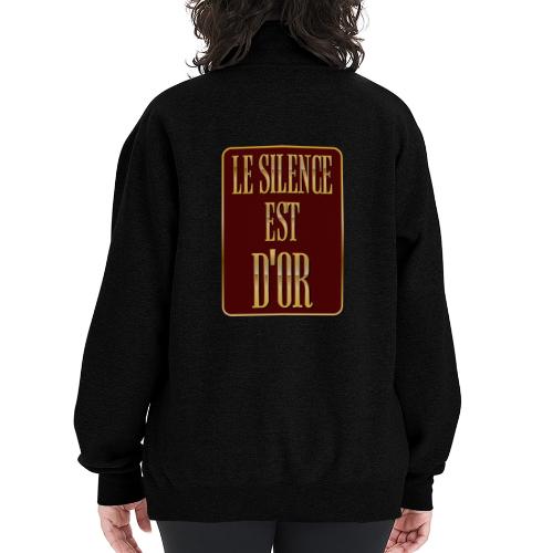 Silence is golden - Champion Unisex 1/4 Zip Pullover Sweatshirt