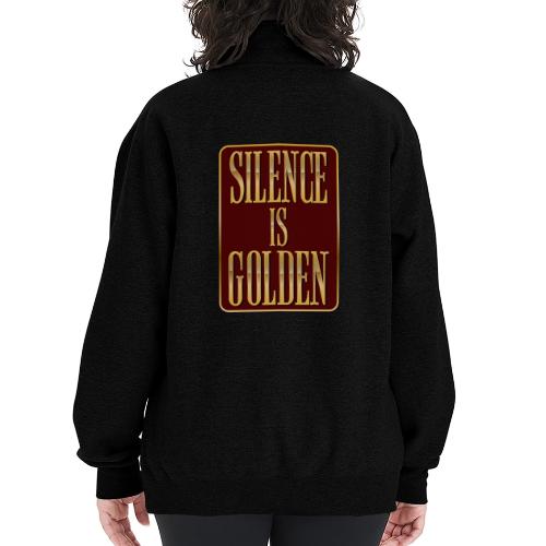 Silence Is Golden - Champion Unisex 1/4 Zip Pullover Sweatshirt
