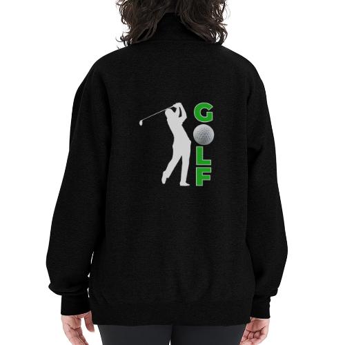 Golf: Classic Golf Motion - Champion Unisex 1/4 Zip Pullover Sweatshirt