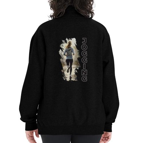 Jogging: Run into Motion - Champion Unisex 1/4 Zip Pullover Sweatshirt