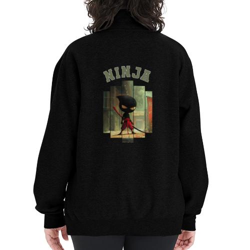 Cute Ninja Attack - Champion Unisex 1/4 Zip Pullover Sweatshirt