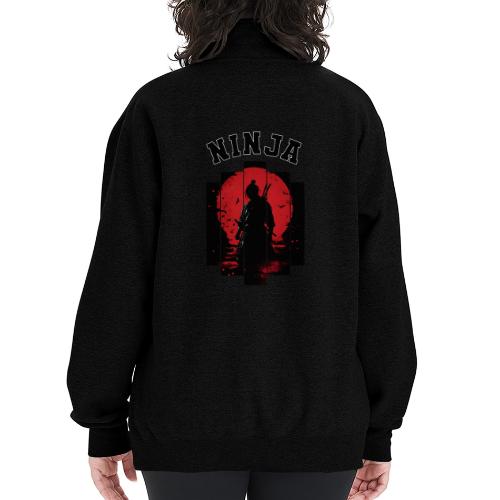 Ninja in the Shadows - Champion Unisex 1/4 Zip Pullover Sweatshirt