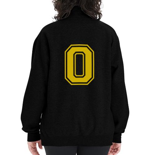 Letter O – Capital Athletic Alphabet Monogram - Champion Unisex 1/4 Zip Pullover Sweatshirt