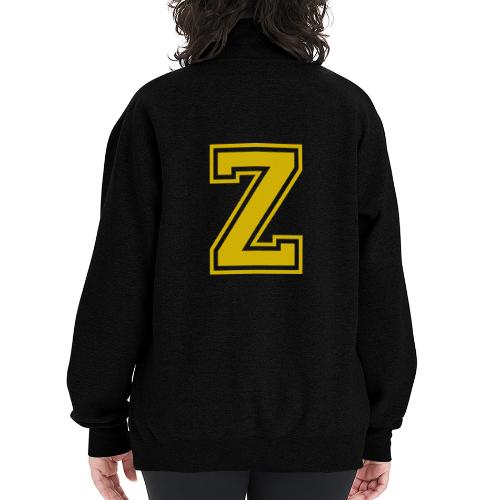 Letter Z – Capital Athletic Alphabet Monogram - Champion Unisex 1/4 Zip Pullover Sweatshirt