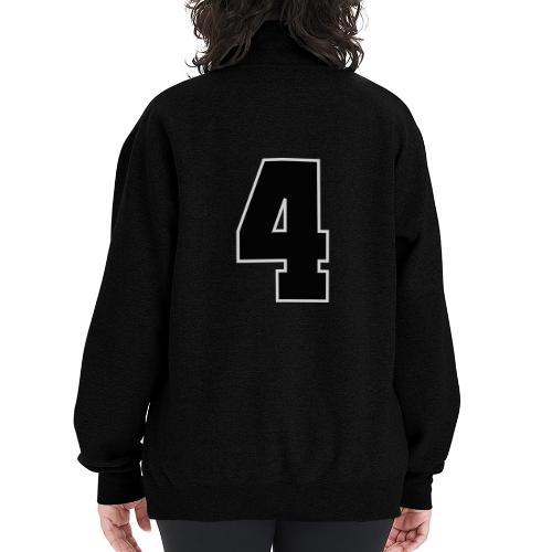 Varsity Number 4 College Style - Champion Unisex 1/4 Zip Pullover Sweatshirt