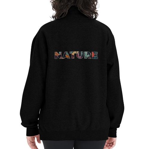 Nature in Every Letter - Champion Unisex 1/4 Zip Pullover Sweatshirt
