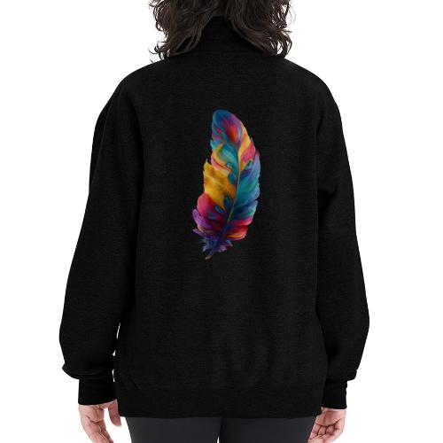 Spectrum Feather Flow - Champion Unisex 1/4 Zip Pullover Sweatshirt