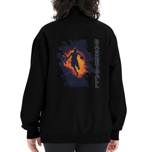 Basketball Focus - Champion Unisex 1/4 Zip Pullover Sweatshirt