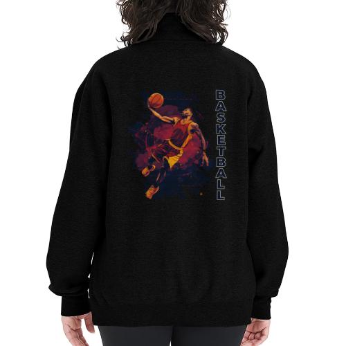 Basketball Charge - Champion Unisex 1/4 Zip Pullover Sweatshirt