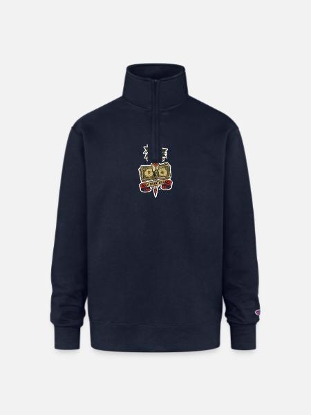 High Maintenance Rose Dollar Tattoo - Champion Unisex 1/4 Zip Pullover Sweatshirt - navy