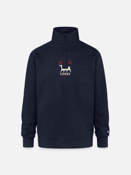No Te Rindas Espana Bull - Champion Unisex 1/4 Zip Pullover Sweatshirt - navy