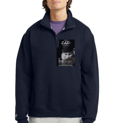 The Cool Cat - Champion Unisex 1/4 Zip Pullover Sweatshirt