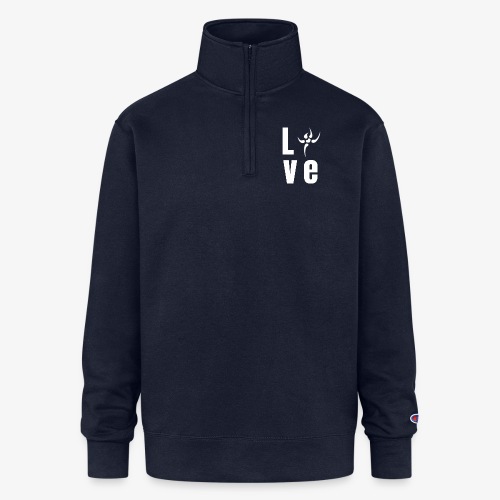 LOVE - Champion Unisex 1/4 Zip Pullover Sweatshirt